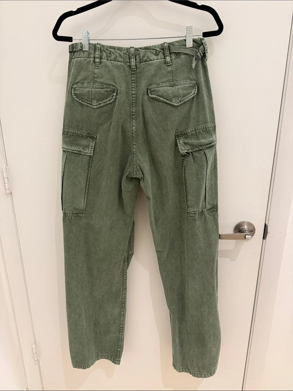 R13 unisex Olive Green Cargo Pants - Classic Utility Style
